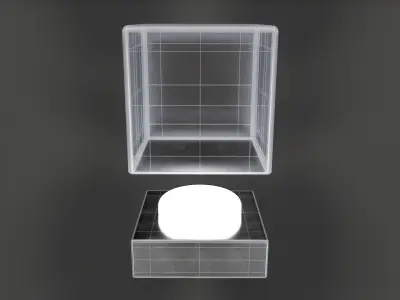 Bathroom Wall Light V01 - High Poly  3D model