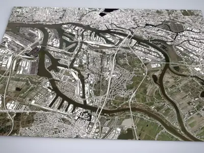 Cityscape Hamburg  Germany 3D model