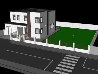 House 16 Exterior Low-poly 3D model