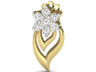 Earrings Light Beams 3D print model