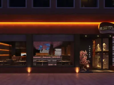 Restaurant Cafe Bar Pub Scene  3D model