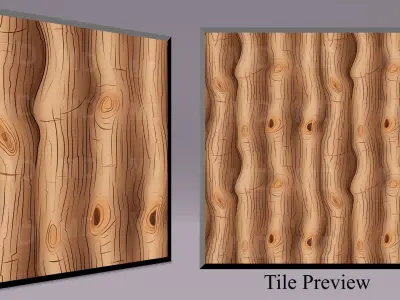 Cartoon Wood Textures Pack 16 - 10x PNG  Texture