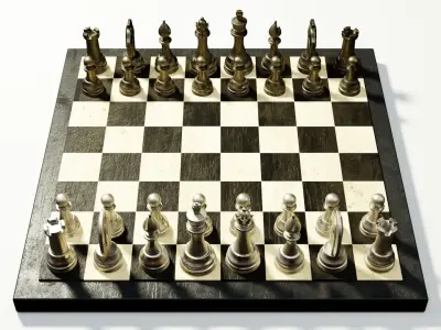 Chess Board 3D model