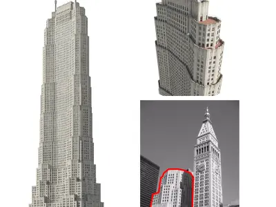 Skyscraper Metropolitan Life North NY -COMPLETED 3D model