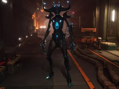 Alien 4 Remake Low-poly 3D model