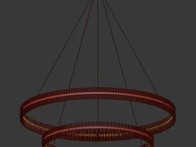 Saturno II Large Pendant 3D model