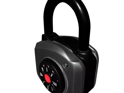 Modern Smart Padlock 3D Model Low-poly 3D model