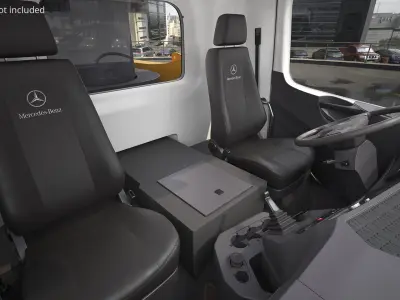  Mercedes Liebherr Concrete Pump Truck Yellow 