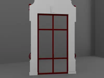 Baroque Door 3D model