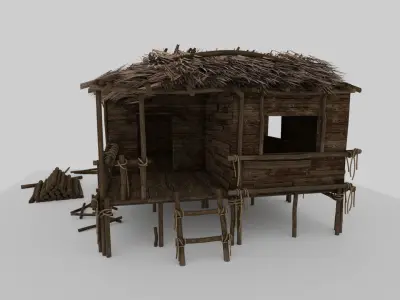 Beach Hut 3D model