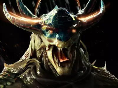 Demon monster head 3D model