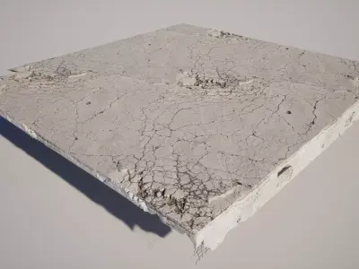Broken Construction Concrete Debris Pack 3D model