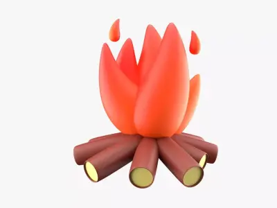 Bonfire 3D model