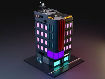 Cyberpunk Apartment 2 3D model