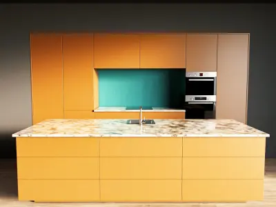 114-Kitchen6 matte 10 3D model