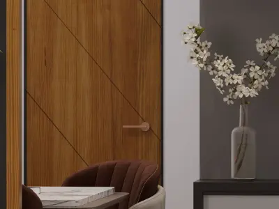 living room interior design scene 3d model 3 3D model