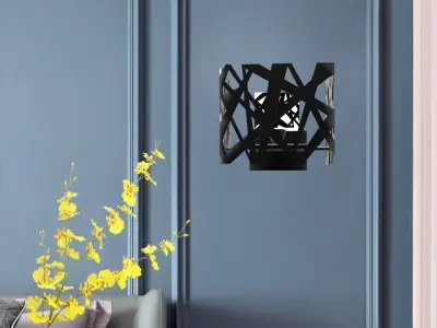 Decorative wall light 3D print model