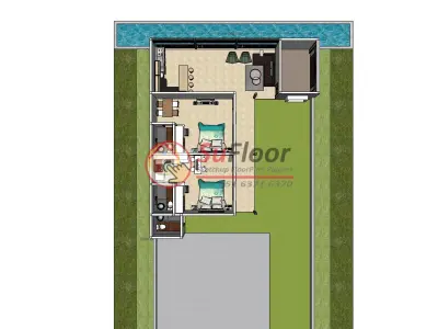 House 11x27m code 618 - Sketchup 3D model 3D model 3D model