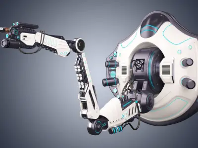 Robotic Arm 02 Set 3D model