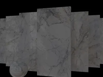 Marble Set Museum Supreme White 80x160 Set 3 Texture