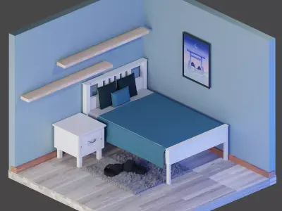 bedroom Free 3D model order