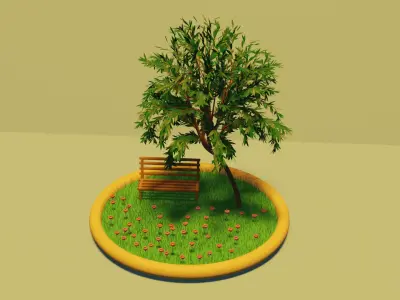  small garden 3D model