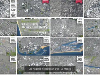 Los Angeles 3D Model Pack