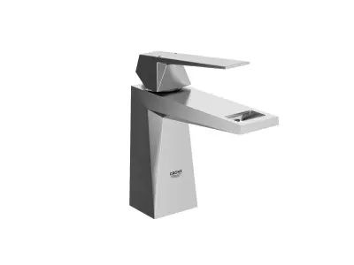 Cube Countertop Basin 50 Set 3D model
