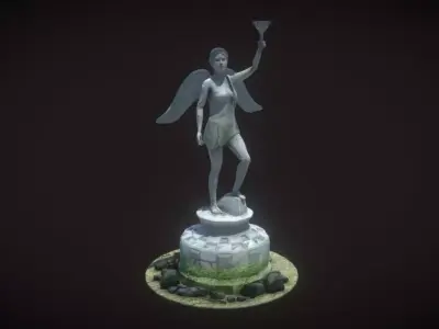 Lucy Statue Low-poly 3D model