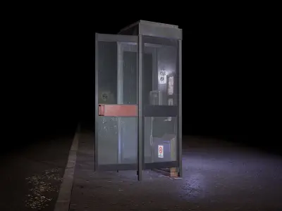 Phone box Low-poly 3D model