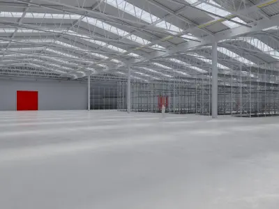 Warehouse Interior 8 Low-poly 3D model