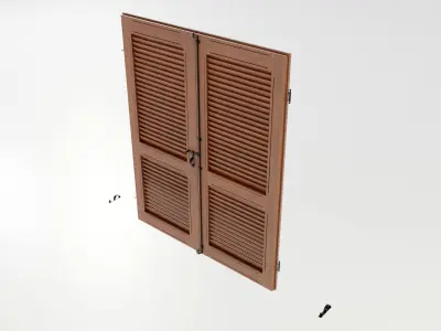 Wood Shutters 3D model