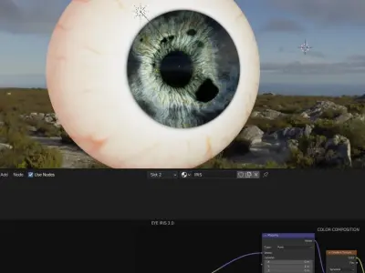 PROCEDURAL EYE BALL  3D model