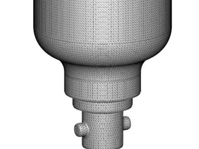 Elegant Flower CFL Bulb 3D print model