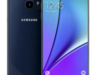 Samsung Galaxy Note 5 Black Sapphire 3D model