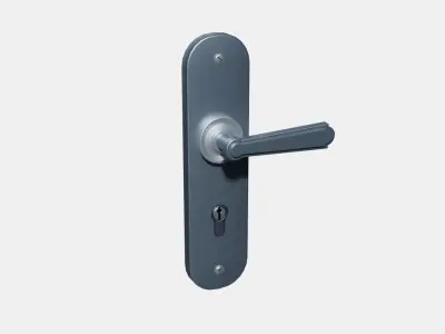 Door Handles Set-V1 Low-poly 3D model