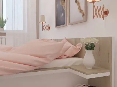 COZY BEDROOM 3D model