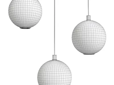 Bonn chandelier Low-poly 3D model