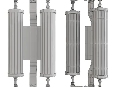 Regis 2 Light Wall Sconce Low-poly 3D model
