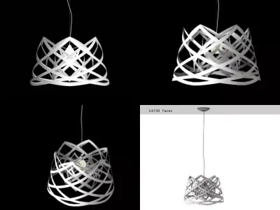 Rut pendant lamp 3D model