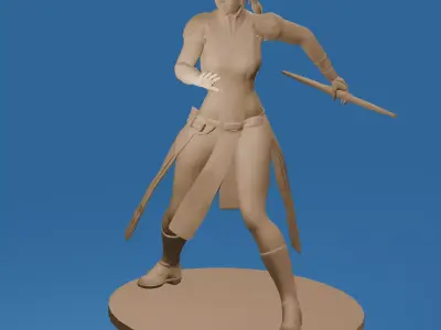 Dark Side Force Adept Female 3D print model