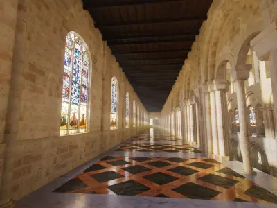 Cathedral Romanesque Nave MIDDLE - ONLY Low-poly 3D model