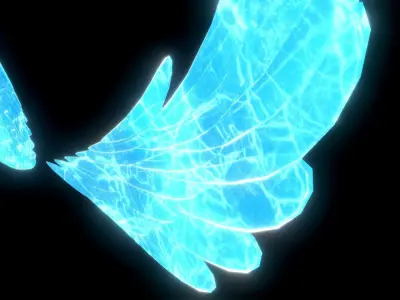 Ice Wing Low-poly 3D model