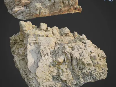 Cliff pack D bundle 3D model