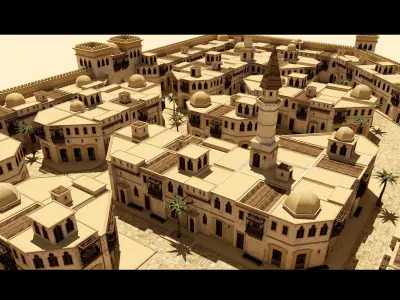 Arabic City- 3d Model 3D model