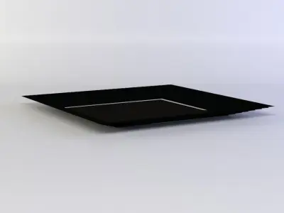 Floor platform down Low-poly 3D model