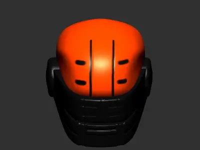 helmet high poly sculpt 3d printable ver 7 3D model 3D model 132