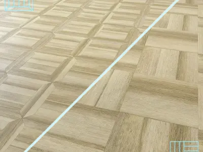 Parquet - Laminate - Wooden floor 2 in 1 Low-poly 3D model 102