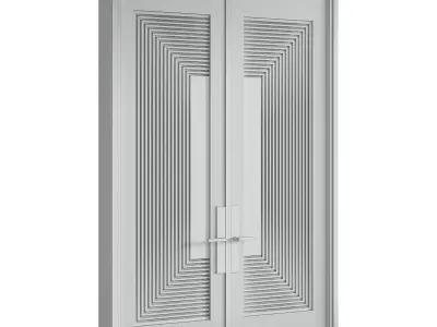 Interior door 27 Low-poly 3D model