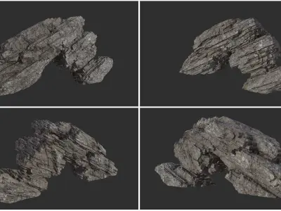 Rock Collection 012 Low-poly 3D model